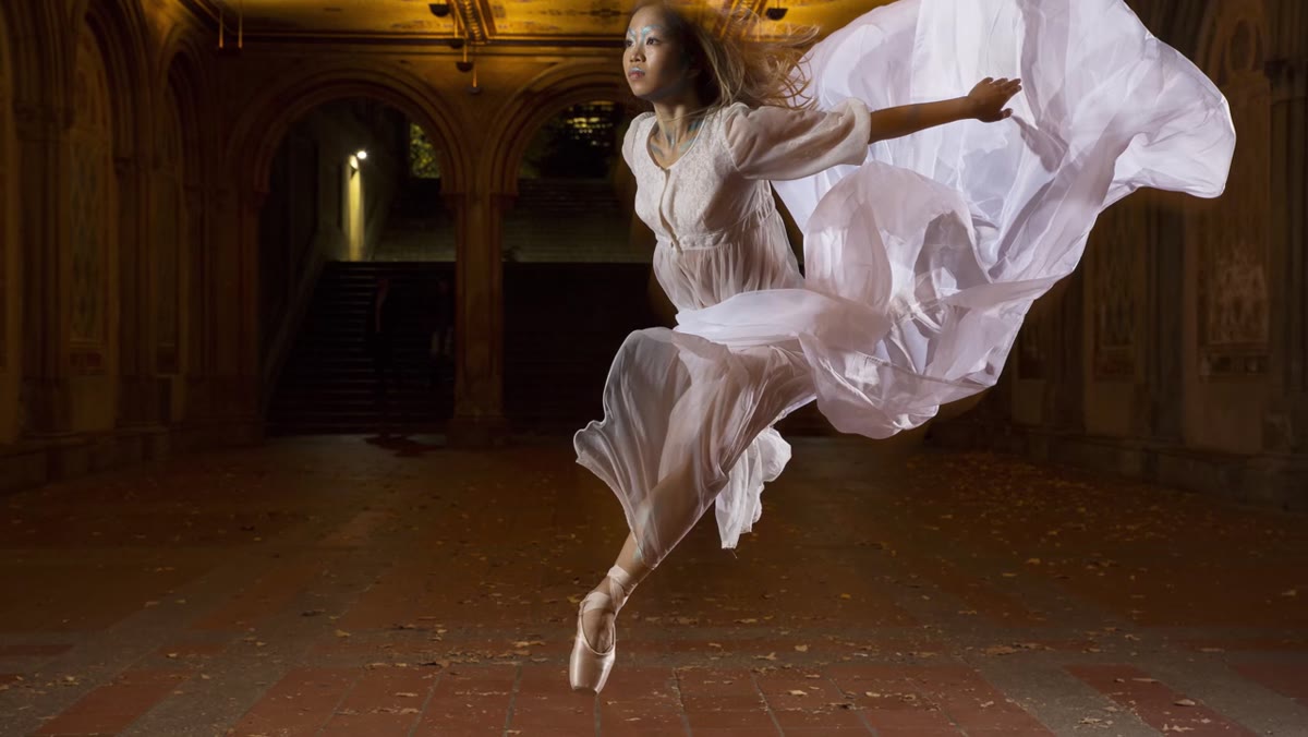 Shutter speed dragged down to 1/15s to reveal background ambient