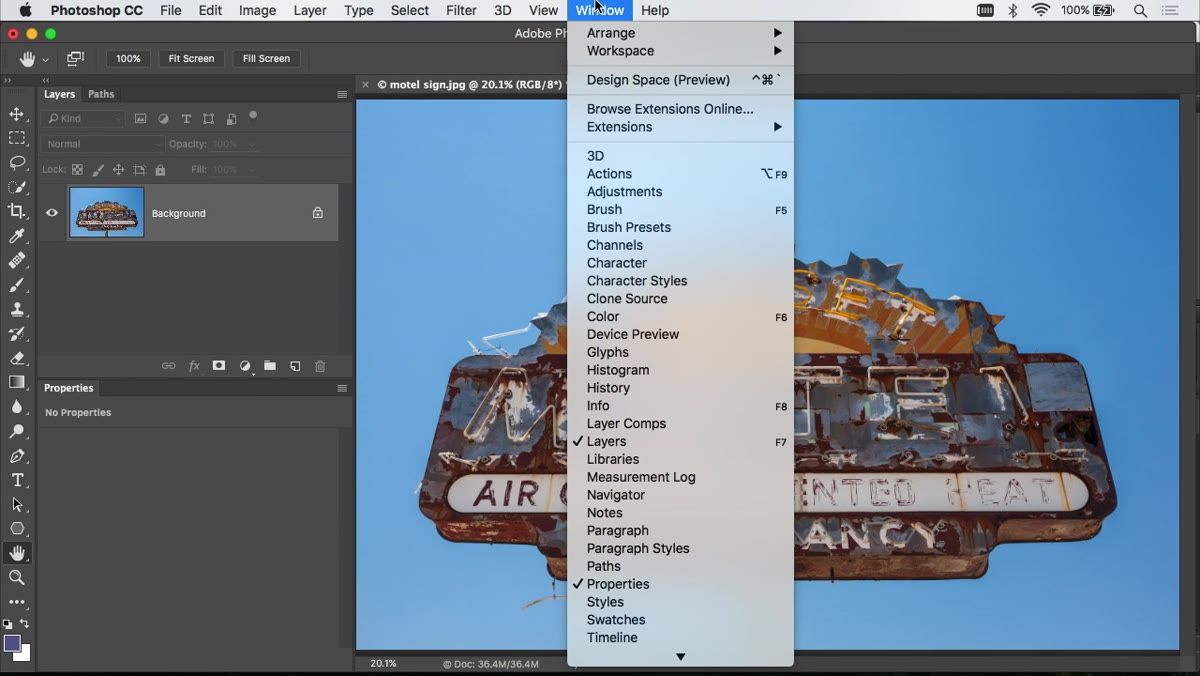 Actions panel open in Photoshop showing default actions folder