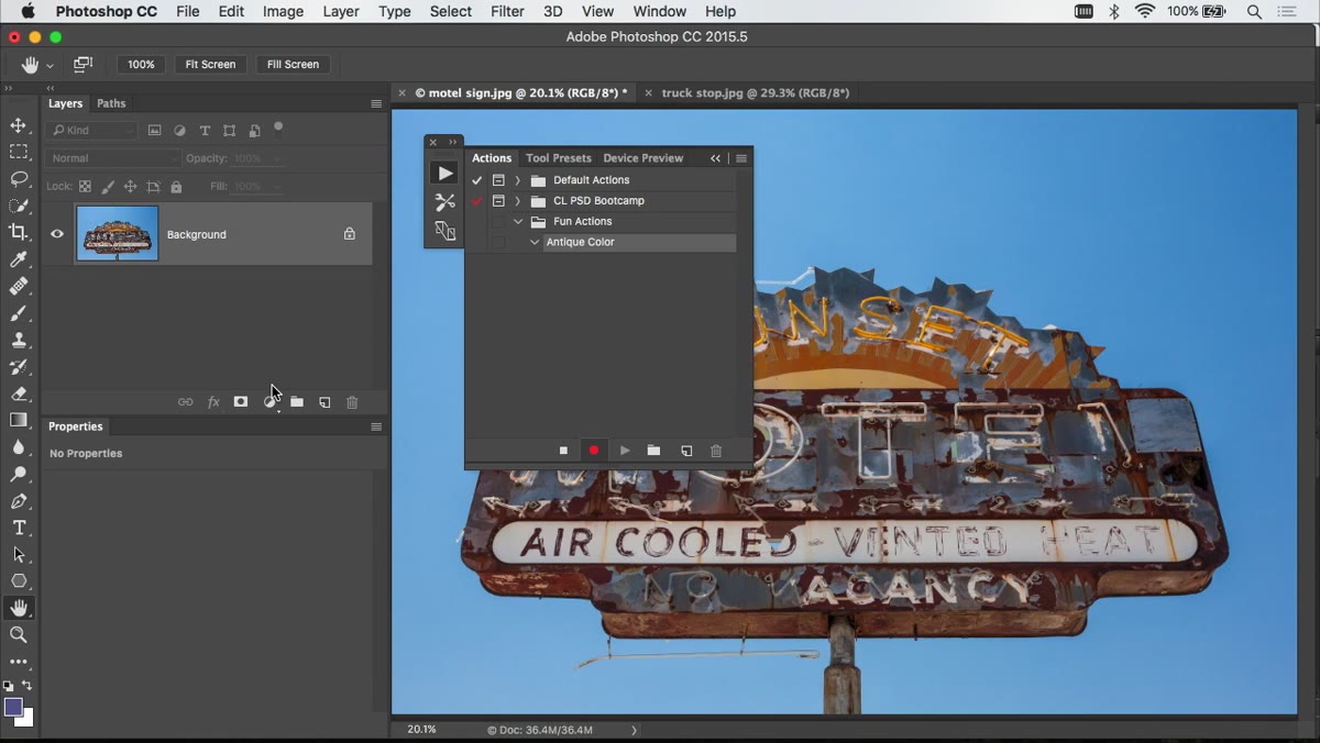Layers panel showing Black and White adjustment layer added