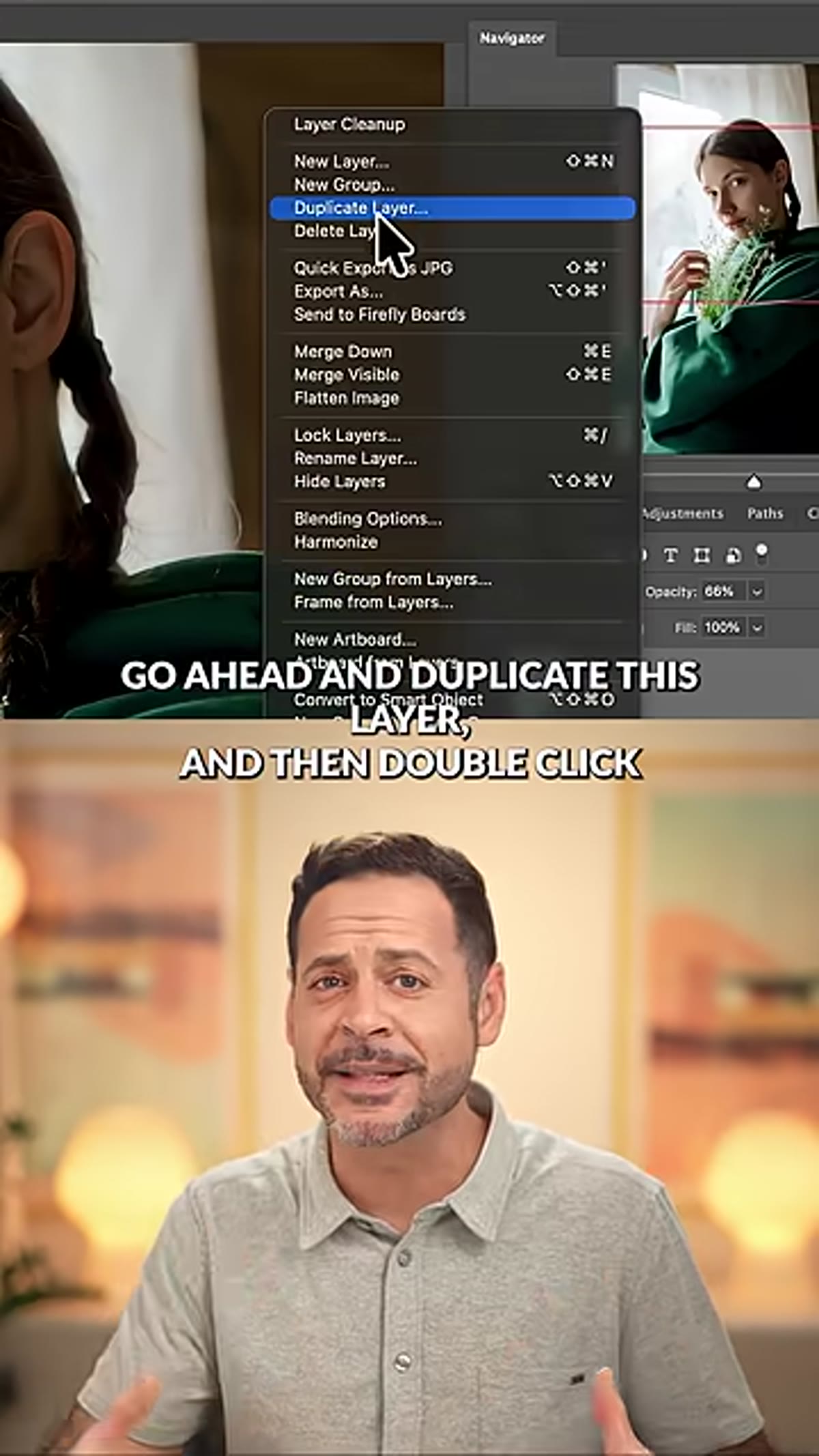 Two glow layers in Layers panel with different blur values