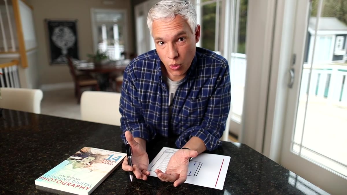 caption: Tony explaining practical alternatives to using f/22 for depth of field
